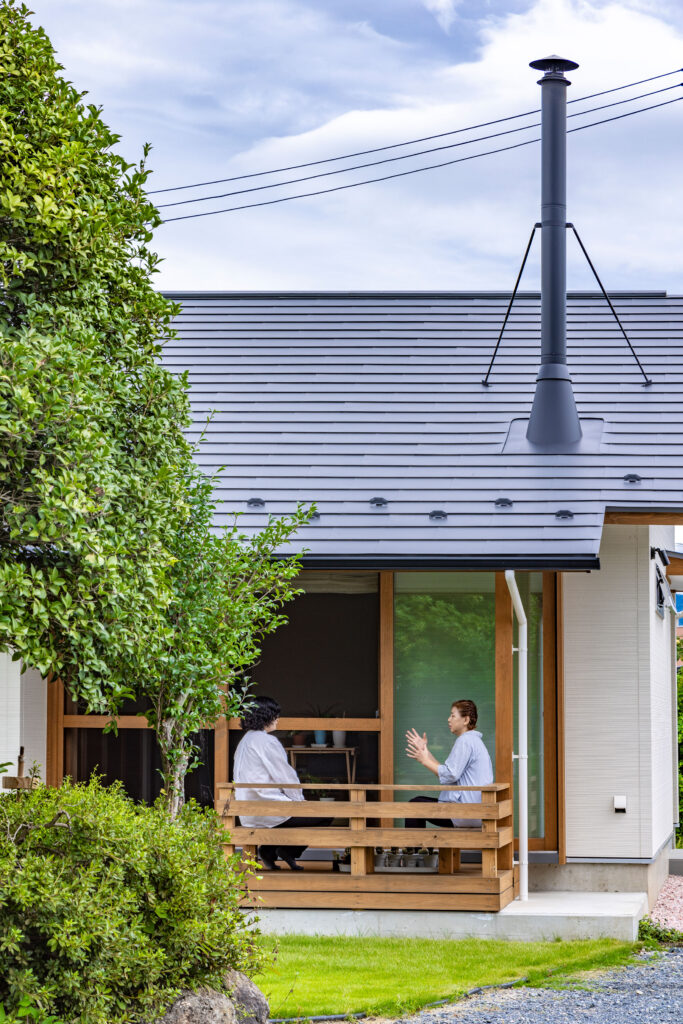 アウトドアリビングで味わう、穏やかなひととき