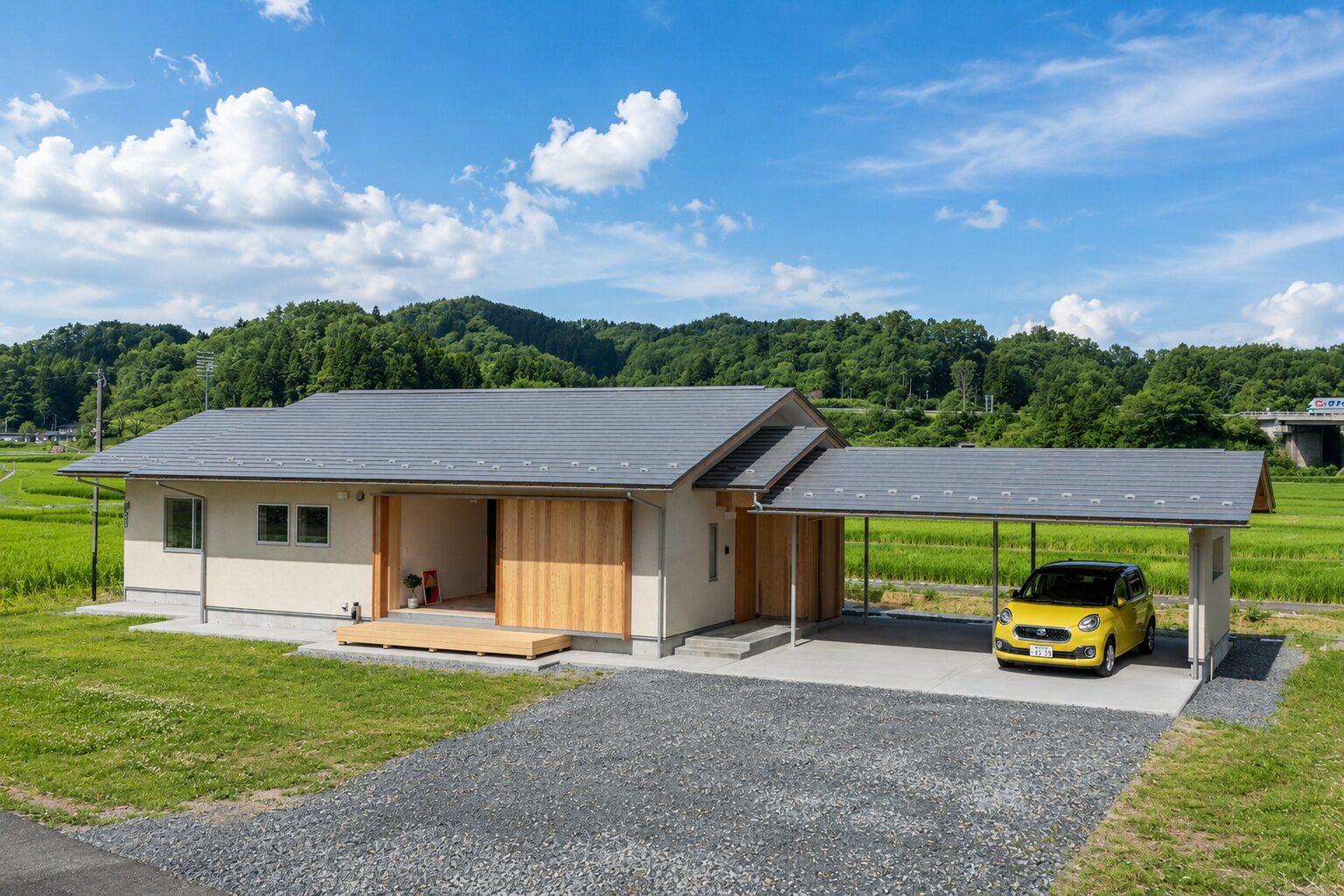 稲風と暮らす、ひなたの家